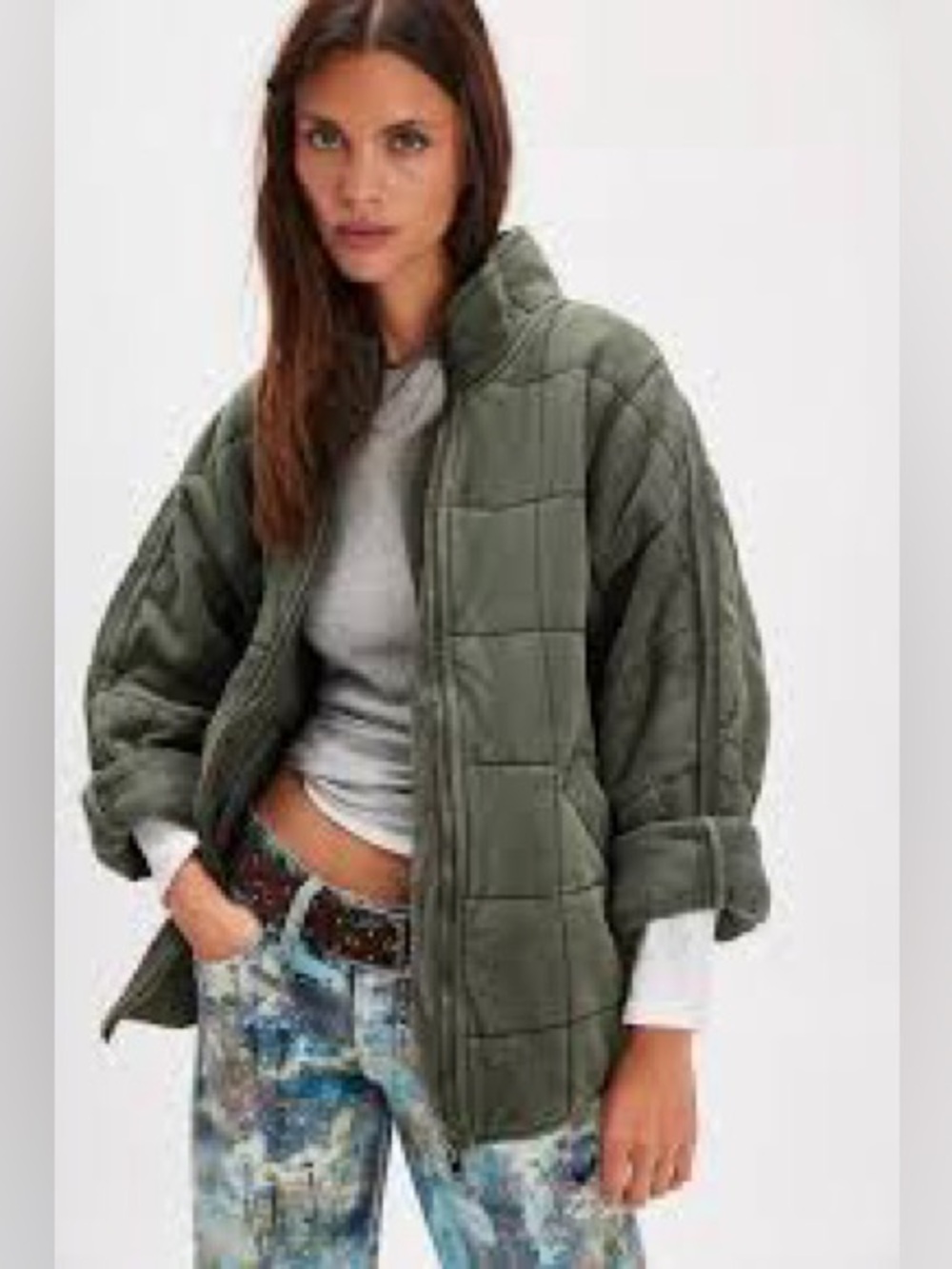Free People Olive Jacket NWT